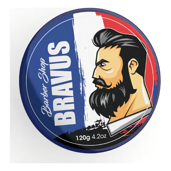 Pomada Modeladora Bravus Incolor 120g Barba Cabelo E Bigode