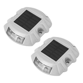 Luces Solares De Carretera 2 Piezas 6 Led Stud Ground Garden Luces Solares De Carretera 2 Piezas 6 Led Stud Ground Garden