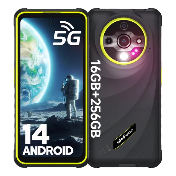 Ulefone Armor X31 Pro 5g Dual Sim Teléfono Resistente Android 14 Smartphone 6.56 16gb Ram 256gb Rom Cámara Nocturna 6050mah Nfc Verde