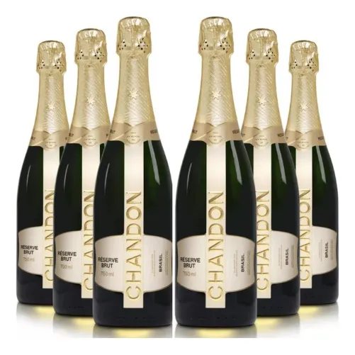 Kit 6 Espumante Chandon Reserve Brut 750ml Caixa Fechada