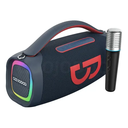 Caixa De Som Bluetooth Portátil Boombox Wifi Alta Qualidade Cor Vermelho 127/220v