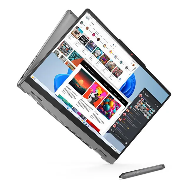 Laptop Lenovo Ideapad 5 2-en-1 14 Ryzen7 16gb 512ssd Tactil Color Gris