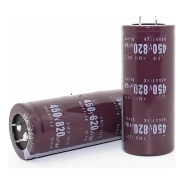 2 Unidades 820uf450v 450v820uf 1.378 In*1.969 In Condensador