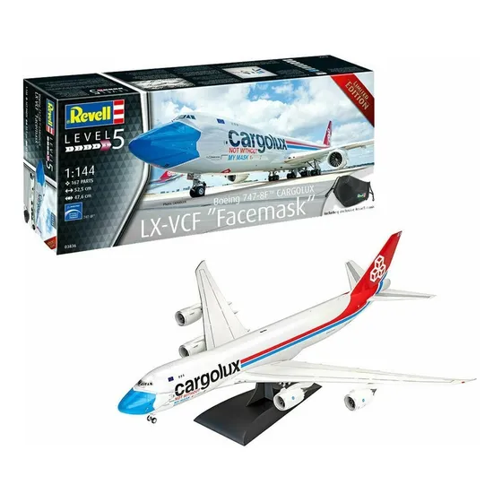 Avión Boeing 747-8f Cargolux 1/144 Model Kit Revell