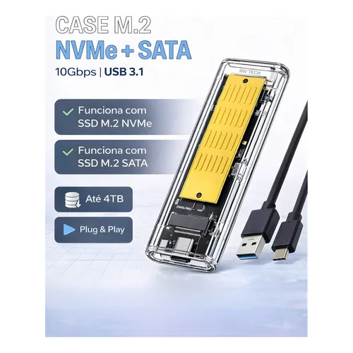 Ssd Externo 512gb 1400mb/s Leit Cinza Ul-exssd512-22 Ulike