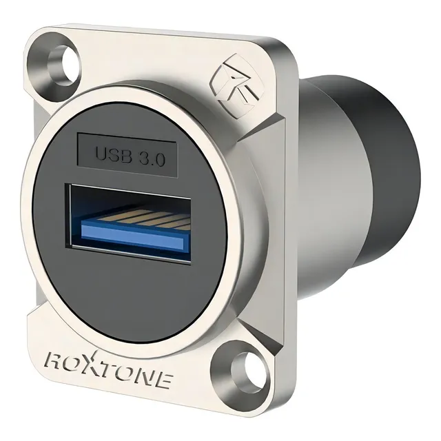 Ficha Conector Usb 3.0 Hembra Chasis Para Patchera Pachera