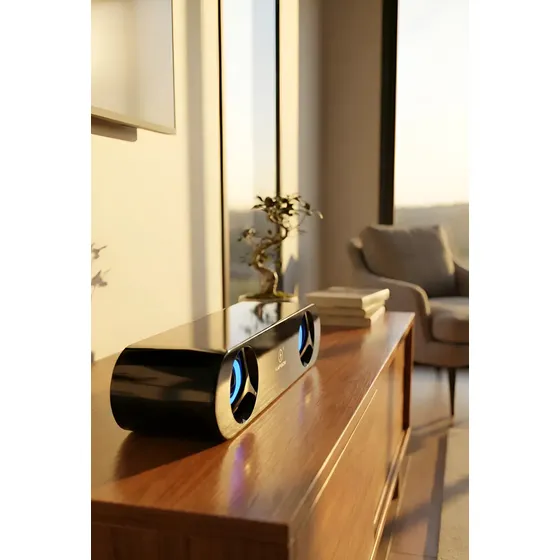 Soundbar Tv Para Pc Caixa Som Original Led Forte Top De Mesa