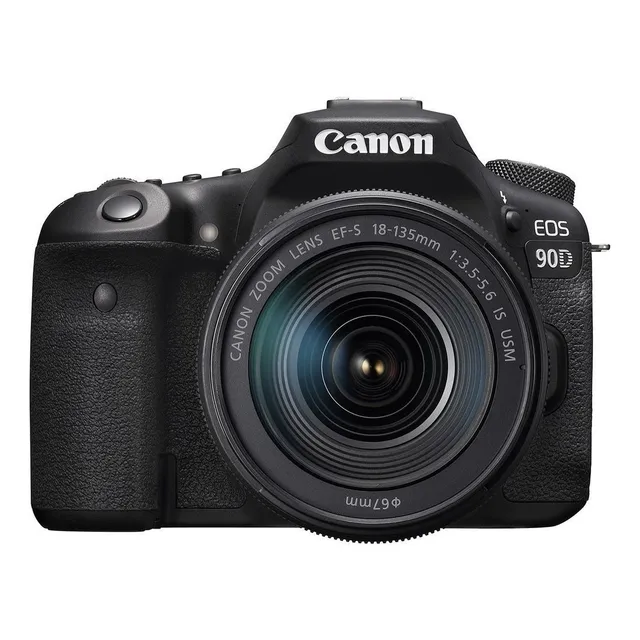 Canon EOS Kit 90D lente 18-135mm DSLR color negro