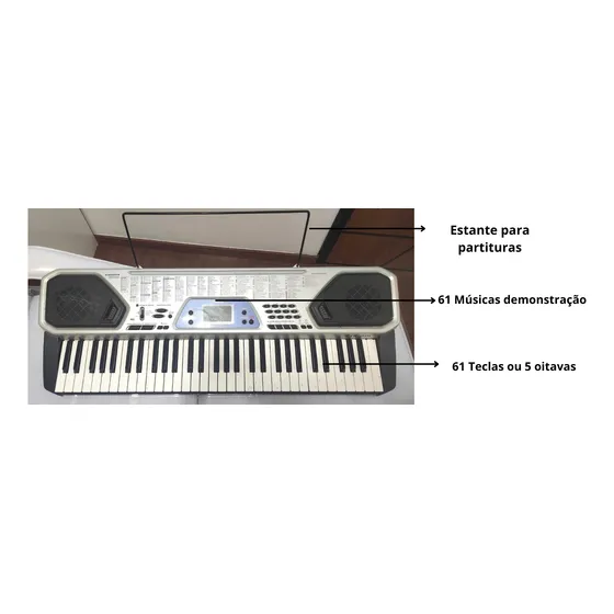 Teclado Casio Ctk 481 5 Oitavas Perfeito