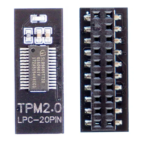 Módulo Tpm 2.0 Criptografia Segurança Lpc 20 Pinos Black