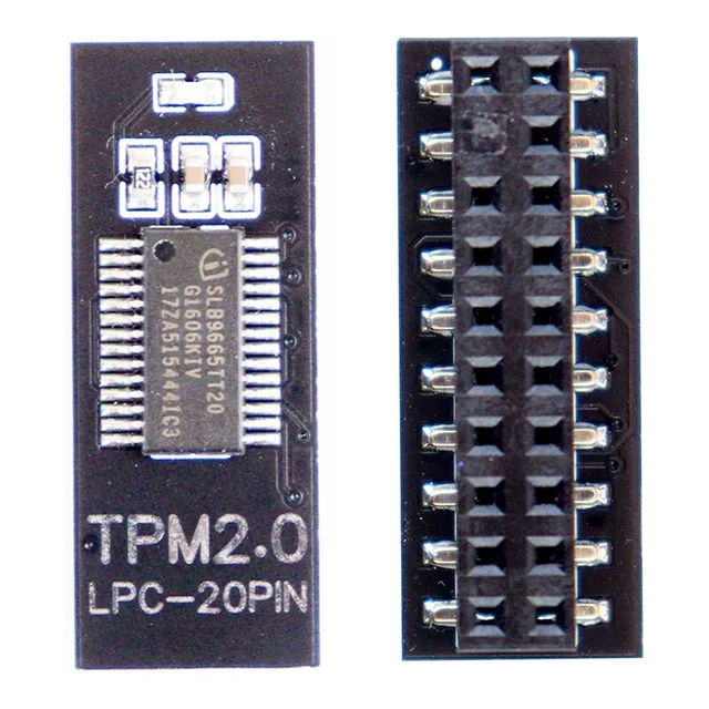 Módulo Tpm 2.0 Criptografia Segurança Lpc 20 Pinos Black