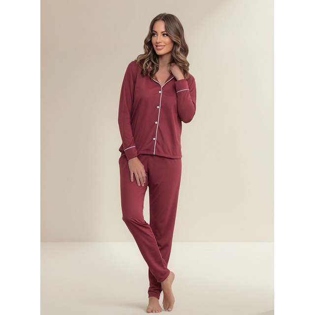 Pijama Feminino Longo De Frio Americano Amamentação Inverno Pijama Feminino Longo De Frio Americano Amamentação Inverno
