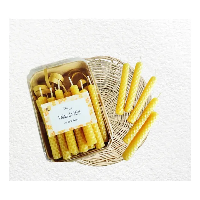 Velas De Miel Tithis Candle Circular Kit 12 Unidades
