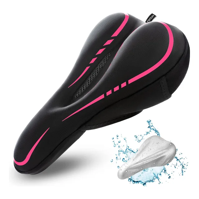 Ronux Cojin Estrecho Para Asiento Bicicleta Extra Suave Gel