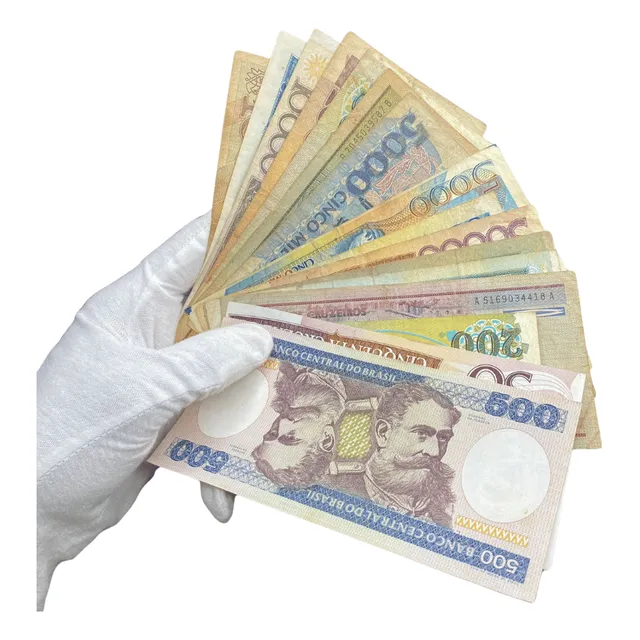 Lote Com 20 Cédulas Brasileiras - Sem Repetição