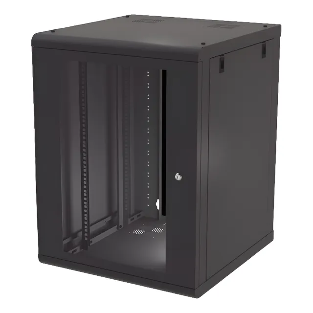 Gabinete Montaje Pared Rack, 19in, 16 U, Acero Reforzado