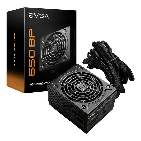 Fuente De Porder Evga 650w Bp, 80+ Bronce