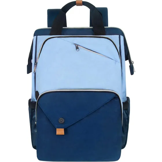 Mochila Para Laptop De 38 Cm, Azul, Ideal Para Universidad