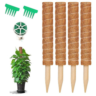 Poste De Musgo De Coco Soporte De Plantas 4 Piezas 40cm Poste De Musgo De Coco Soporte De Plantas 4 Piezas 40cm