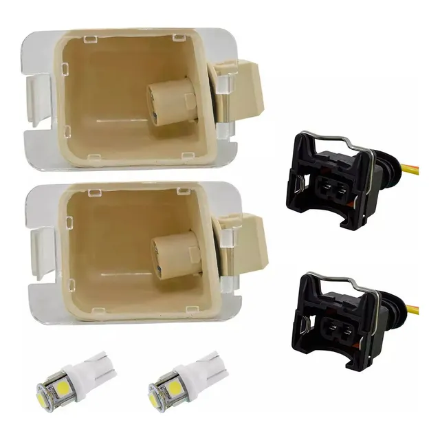 2 Lanterna Luz Placa Ecosport Até 2012 Lampada Led E Chicote