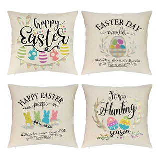 Funda Lateral De Lino Con Estampado De Pascua Body Pillow Funda Lateral De Lino Con Estampado De Pascua Body Pillow