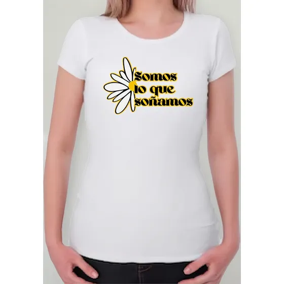 Camisetas Margarita Serie Cris Morena 100% Algodón