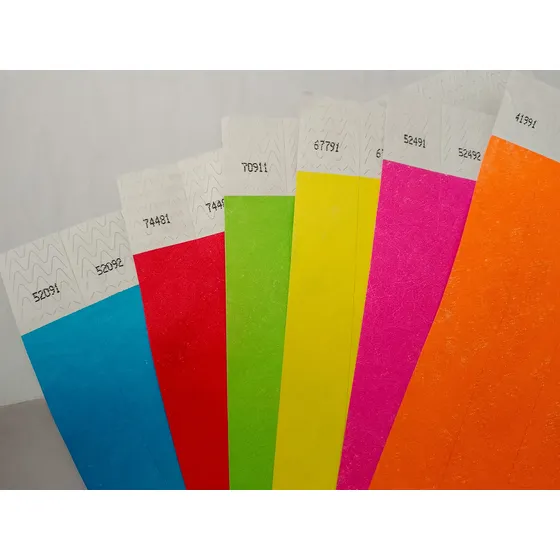 Brazaletes De Tyvek Colores Varios