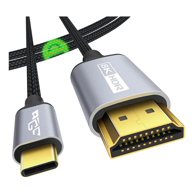 Cable Adaptador Usb Tipo C A Hdmi Thunderbolt 8k 4k 2mts