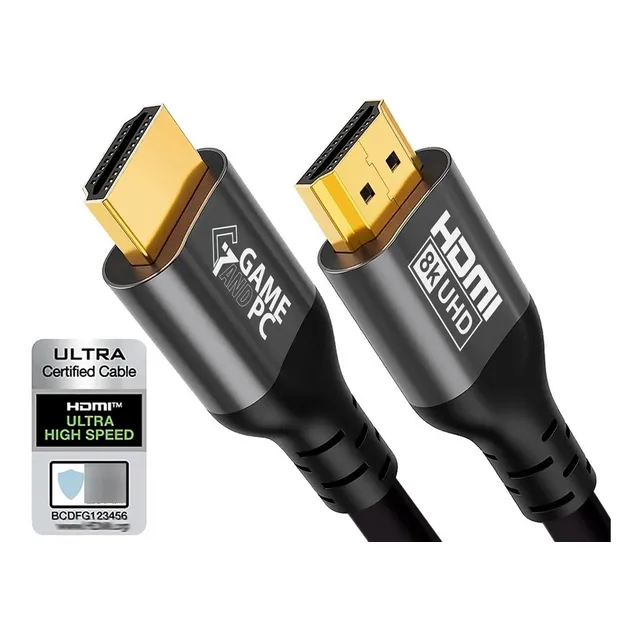 Cable Hdmi 8k 4k Alta Velocidad 48gbps Certificado 2mts