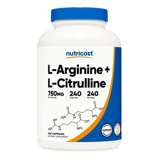 Suplemento Nutricost Complejo De L-arginina L-citrulina 750