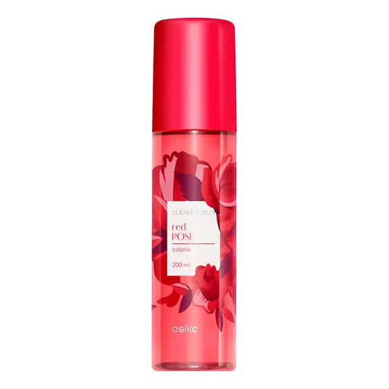 Perfume Eau De Cologne Colors In Red Rose 200 Ml Ésika Mujer