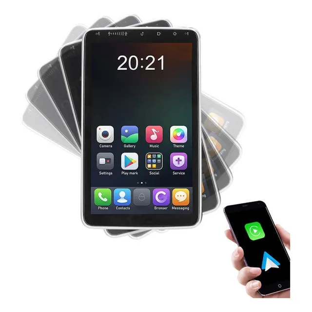 Multimídia Android 10,1 2+32gb Carplay Gps 360°