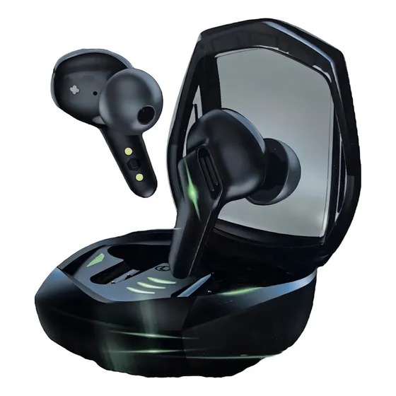 Fone De Ouvido Kaidi Kd776 Som Academia Sem Fio Tws Gamer Cor Preto Cor da luz Verde