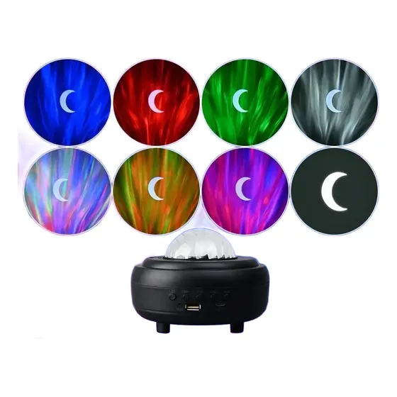 Lampara Proyector Galaxia Estrella Aurora Parlante Bluetooth