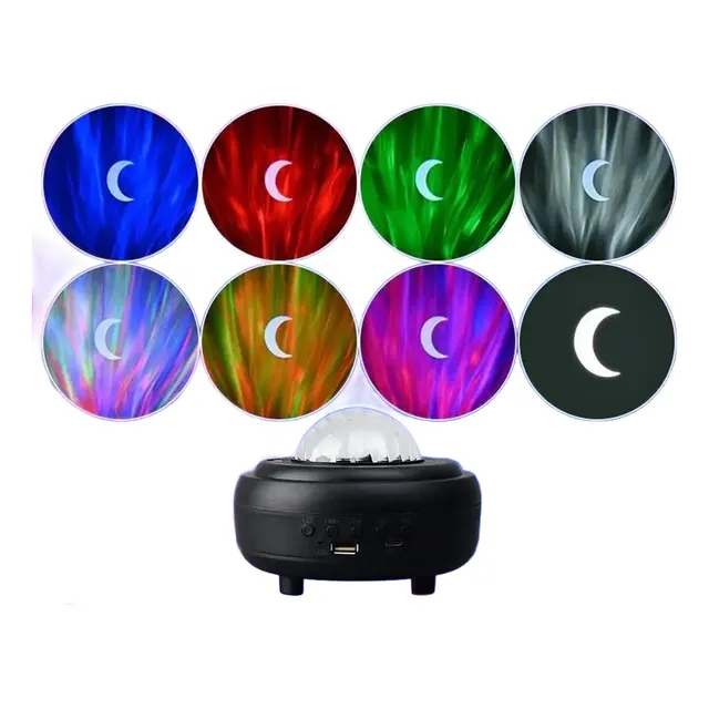 Lampara Proyector Galaxia Estrella Aurora Parlante Bluetooth