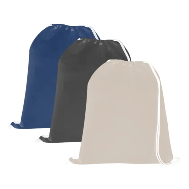 Sacola Mochila Em Tnt 27x40 Kit 20 Unidades Atacado Cordão