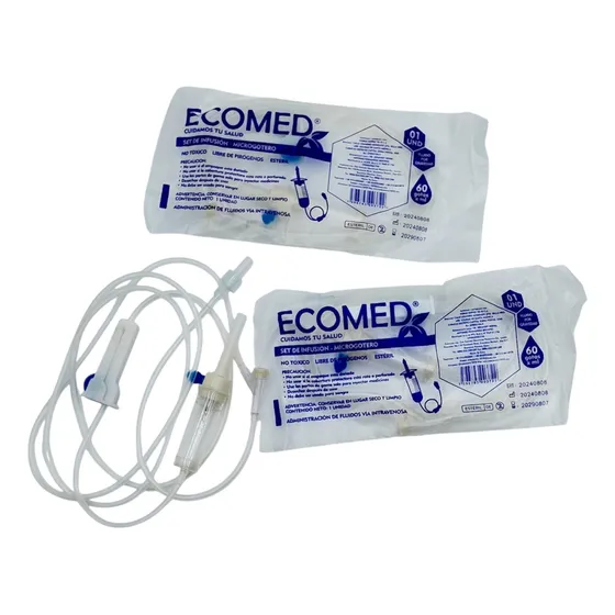 Set De Infusión Microgotero Ecomed Paquete X 25 Und