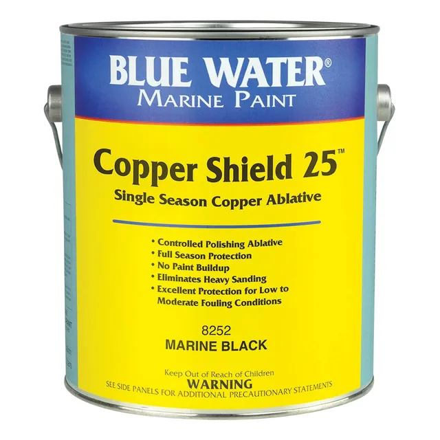 Agua Azul Marino Escudo Cobre 25 Pintura Inferior
