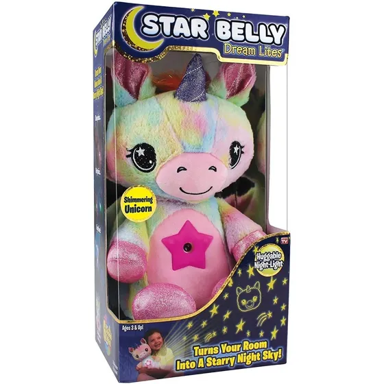 Ontel Star Belly Dream Lites Luz De Noche Peluche Unicornio