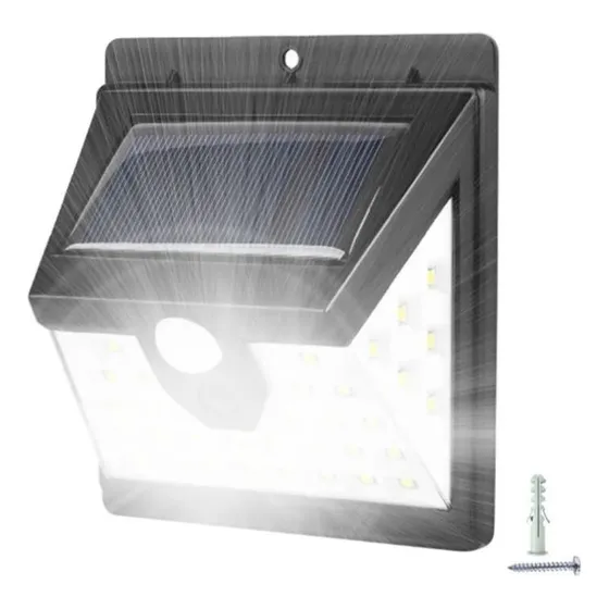 Reflector Solar 40 Led 10w  Exterior 3 Funciones Con Sensor