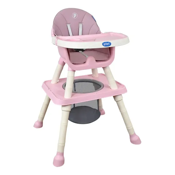 Silla De Comer Bebé 3 En 1 Escritorio Priori Golden Color Rosa Rosa | Cuotas sin interés