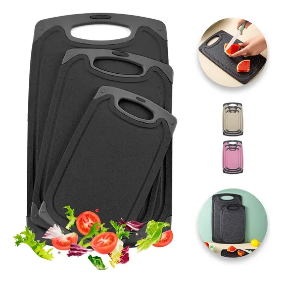 Tabla De Cocina Para Picar Cortar Alimentos Set 3 Piezas