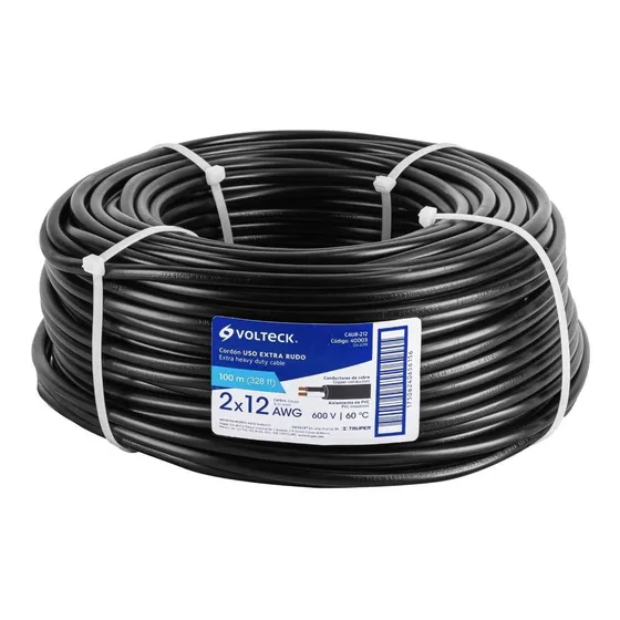 Cordon Caur212 U/extra Rudo 100mts Volteck