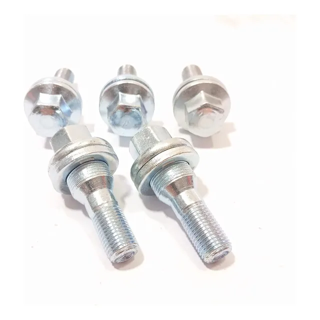 Kit 16 Bulones Rueda Zincado Peugeot 206 Desde 2002 Aleación