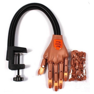 Mano Práctica Articulada Para Manicure Con 100 Repuestos Mano Práctica Articulada Para Manicure Con 100 Repuestos