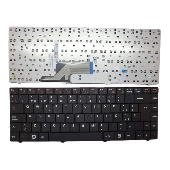 Teclado Laptop   M2400 Carcasa Plateada 