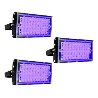 Reflector De Luz Negra Uv De 50w Led Ideal Para Fiestas Neón Reflector De Luz Negra Uv De 50w Led Ideal Para Fiestas Neón