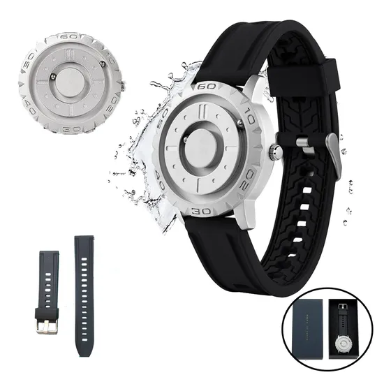 Reloj De Bola Magnética De Resistente Al Agua Para Hombres