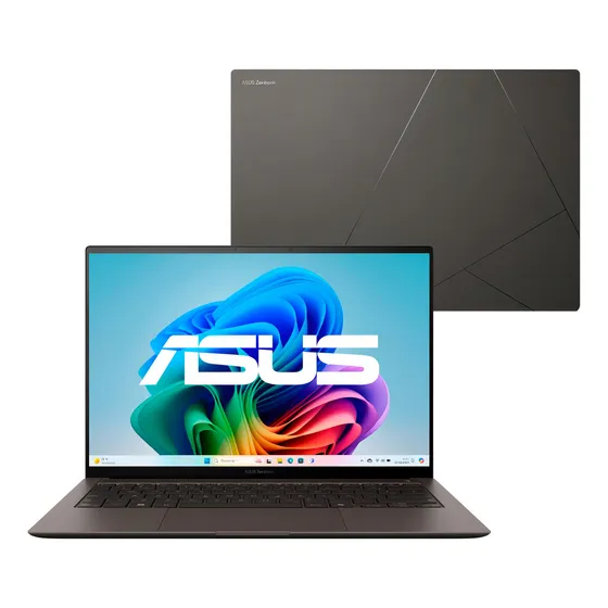 Notebook Asus Zenbook S14 Oled Ux5406sa Intel Core Ultra 7 256v 16gb Ram 1tb Ssd Windows 11 Home Tela 14 Fhd 120hz Gray - Pz176w