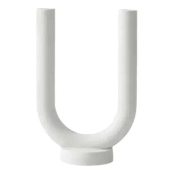 Candelabros Portavelas Decorativos Velas Blanco Mate